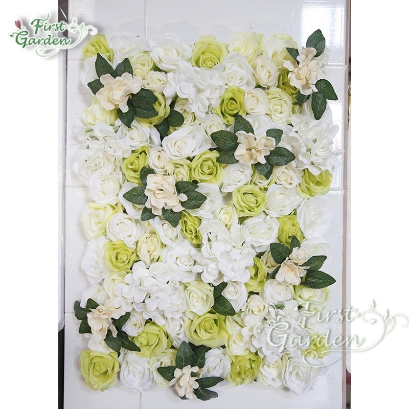 Artificial Flowers Wedding Rolled up Background Simulation Backdrop Floral Wall Wedding Party Decoration