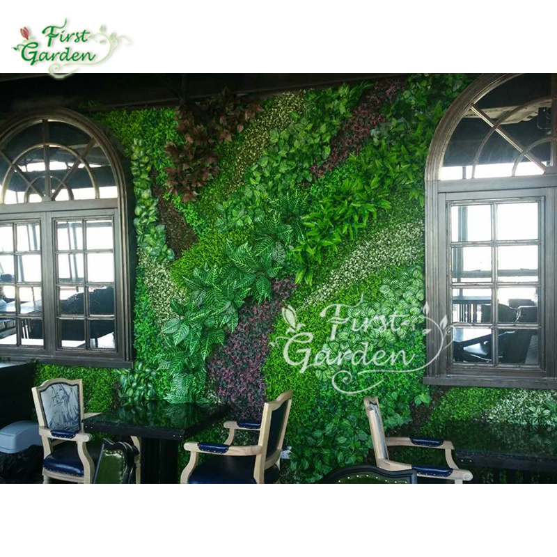 Factory Price good quality Wedding decoration artificial backdrop green plant leaf Greenery Grass Wall