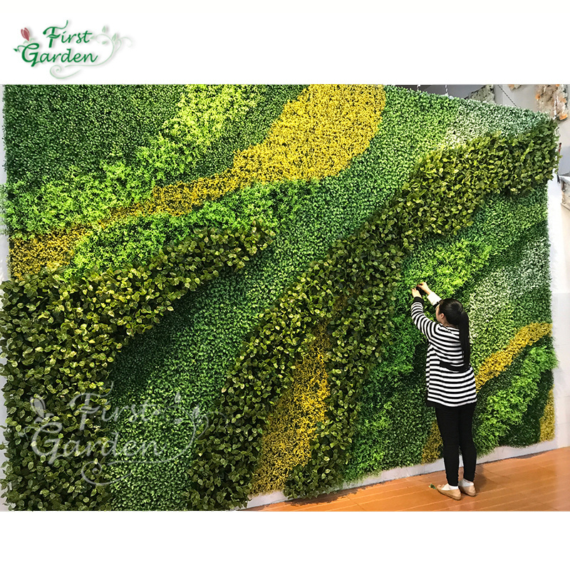 Artificial Green  Plant Wall Simulation  Grass Leaves   Wedding Decoration backdrop Panel