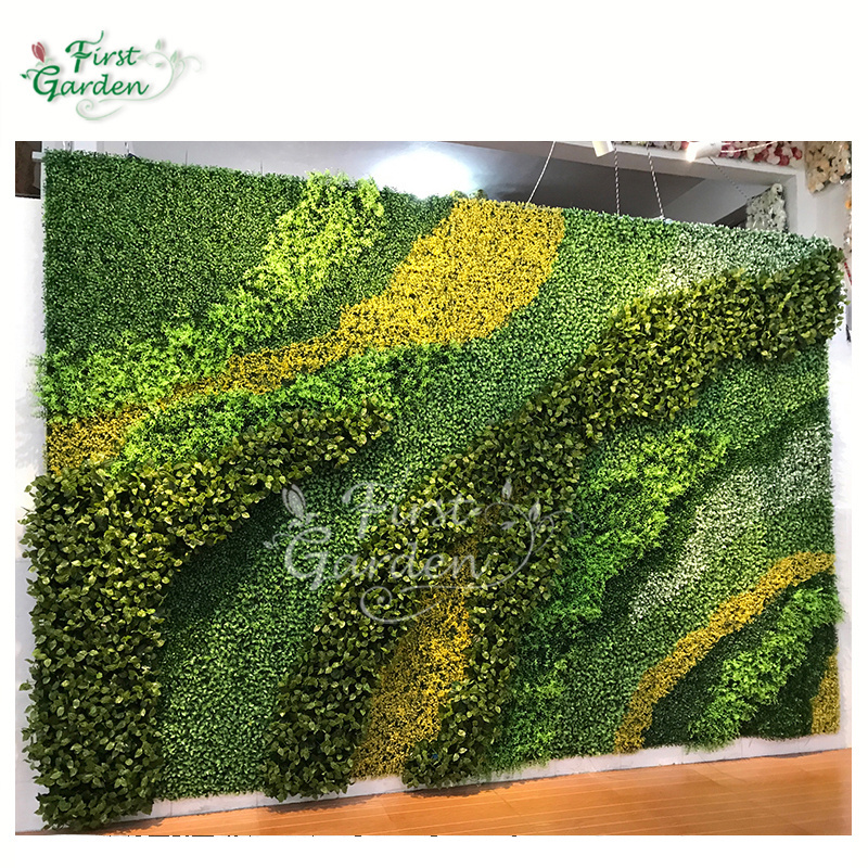 Artificial Green  Plant Wall Simulation  Grass Leaves   Wedding Decoration backdrop Panel