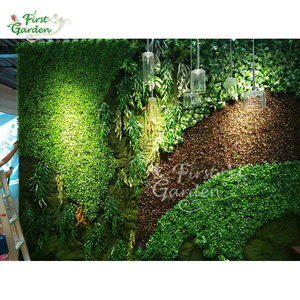 Factory Price good quality Wedding decoration artificial backdrop green plant leaf Greenery Grass Wall