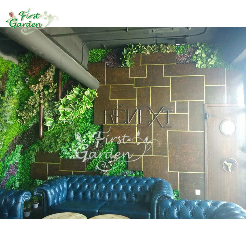 Factory Price good quality Wedding decoration artificial backdrop green plant leaf Greenery Grass Wall