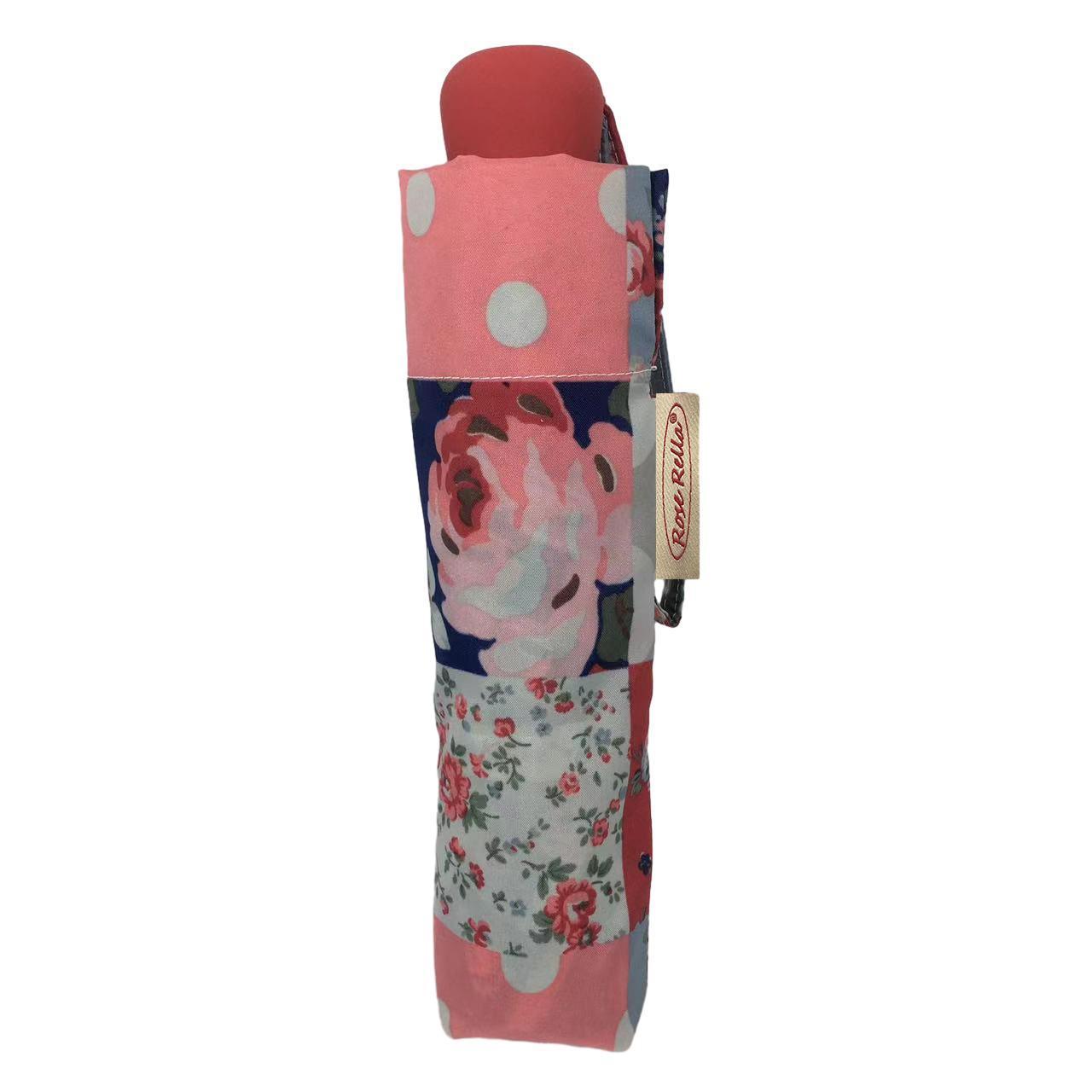 Dual Purpose Folding Umbrella with Waterproof Aluminium and Elegant Flower Design for Everyday Use