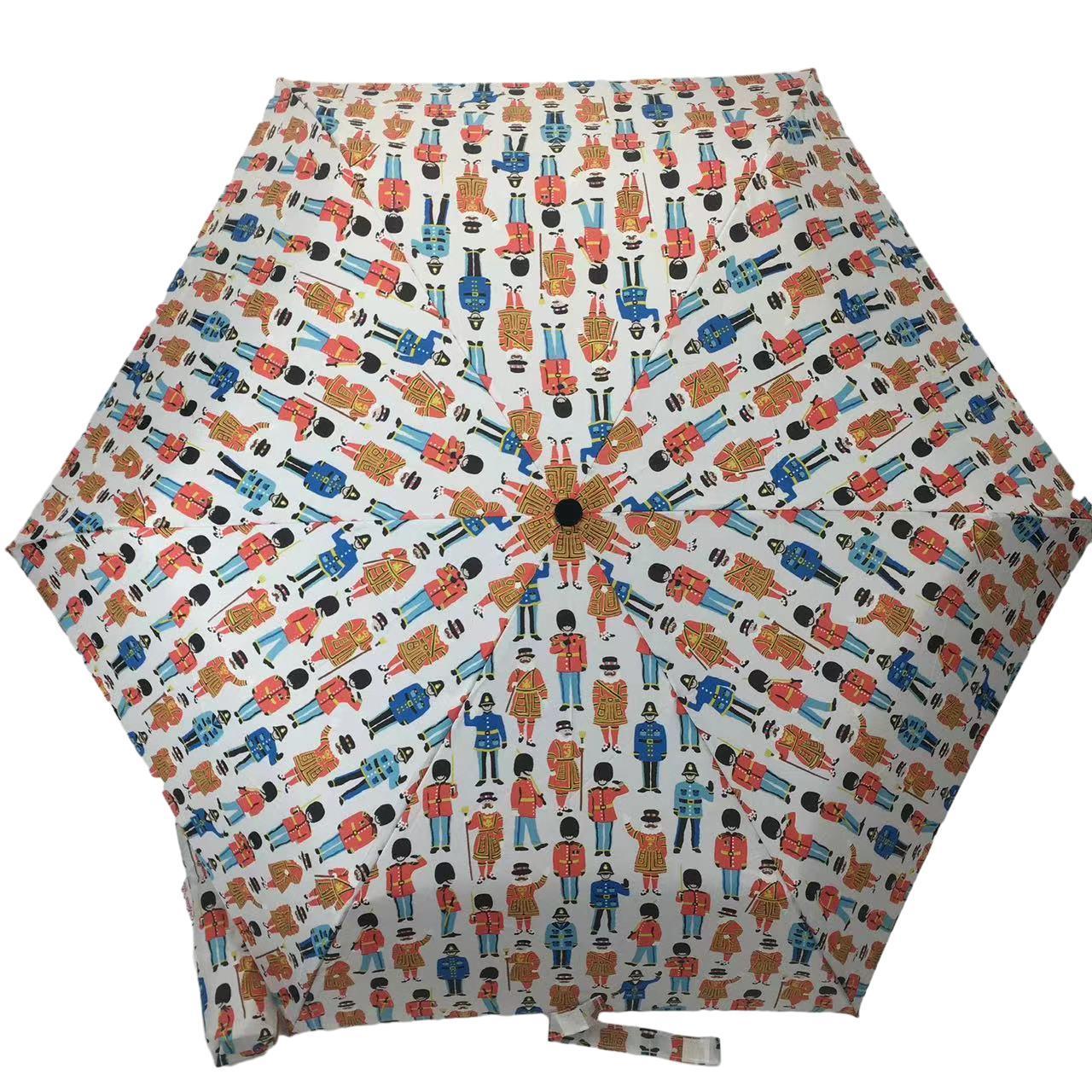 Dual Purpose Folding Umbrella with Waterproof Aluminium and Elegant Flower Design for Everyday Use