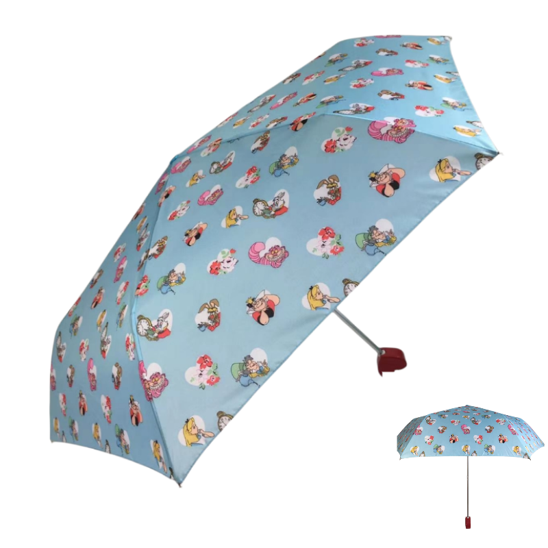 Compact Umbrella Lightweight Portable Small Sun Umbrella Cell Phone Mini Pocket Umbrella Five Folding Minimalist