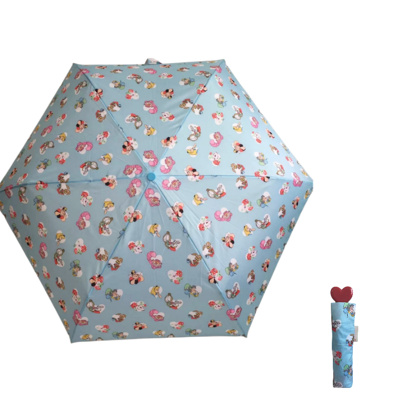 New Heart Handle  Portable Umbrellas Valentine's Day Gift Custom Logo Mini Umbrella