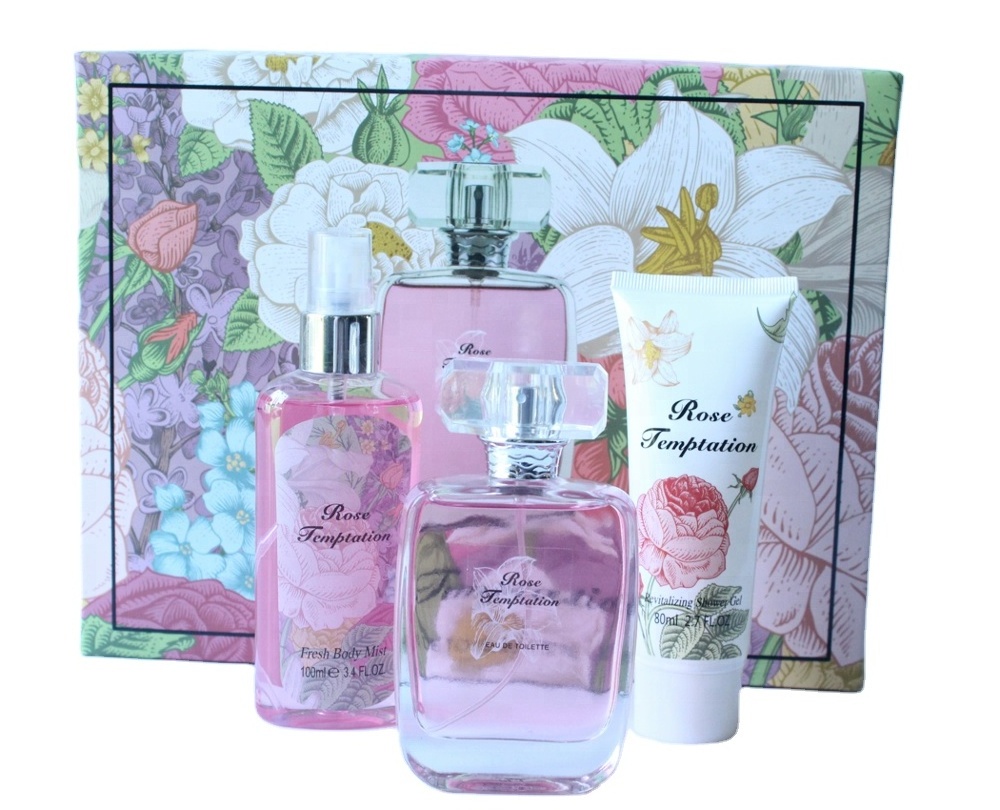 Viva Luck Private Label Parfum Fragrance 3pcs Body Mist Set With Body Spray Perfume