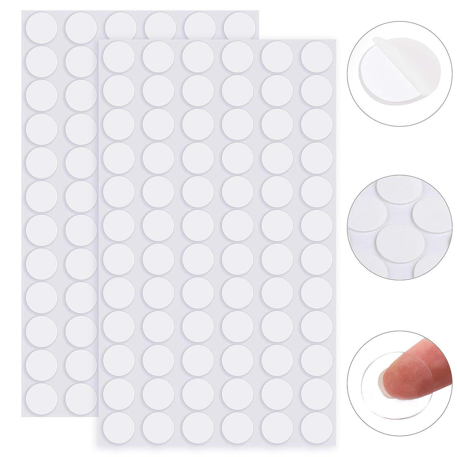 20mm Party Decorations Double Sided Sticky Dots Removable Round Putty Stickers Clear Poster Tape Multipurpose Nano Gel Mat