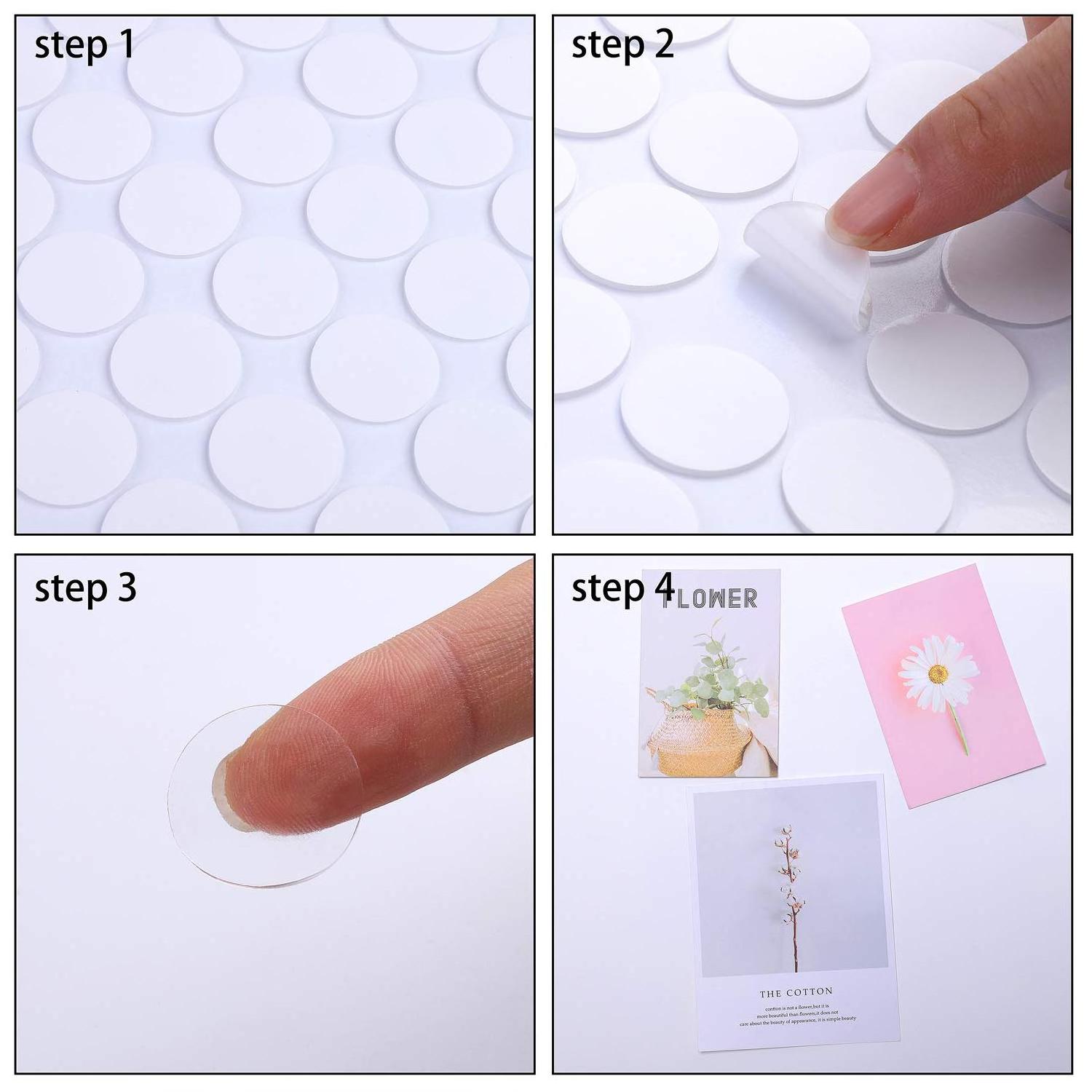 20mm Party Decorations Double Sided Sticky Dots Removable Round Putty Stickers Clear Poster Tape Multipurpose Nano Gel Mat