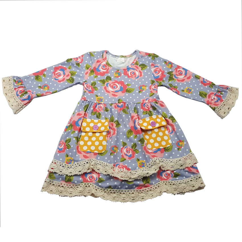 Children new suits girls clothing sets baba long sleeve dress with pants design outfits boutique girl clothing