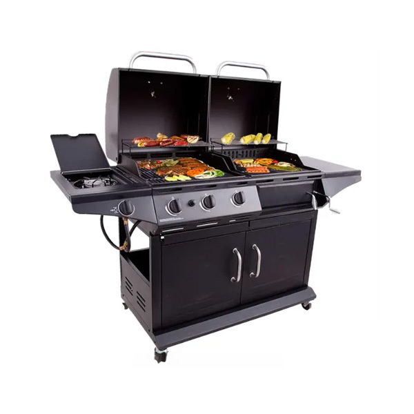 Custom Modern Commercial Stainless Steel Gas Barbeque Outdoor Grill With Cabinets Wheels