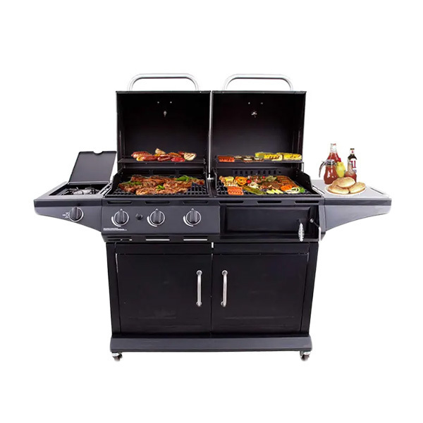 Custom Modern Commercial Stainless Steel Gas Barbeque Outdoor Grill With Cabinets Wheels