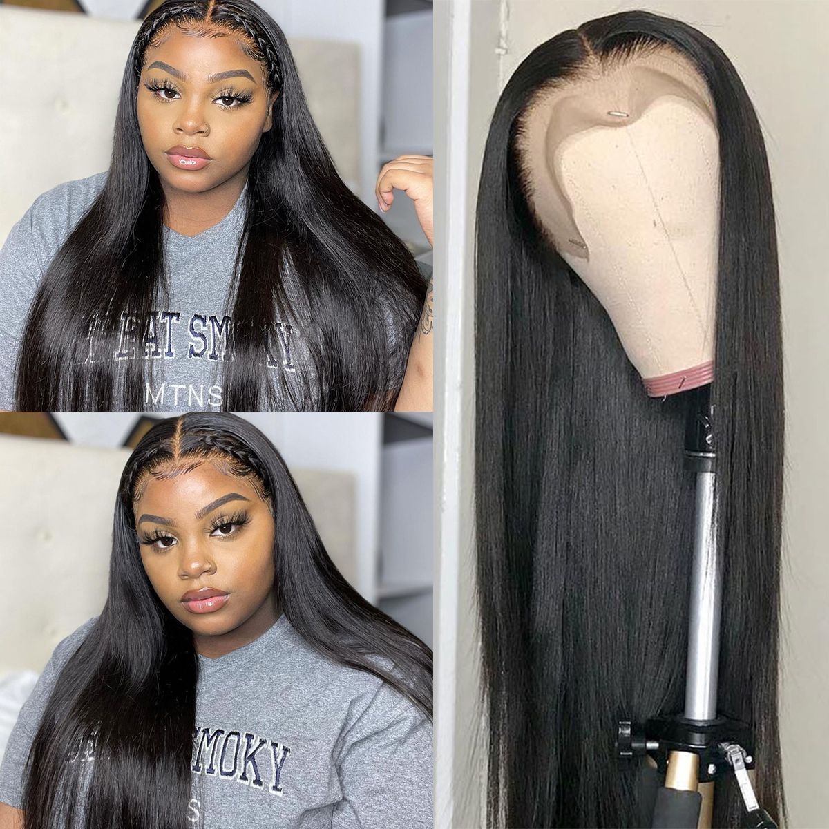 Wholesale raw cambodian pre plucked virgin hair vendor 4x4 5x5 13x4 HD lace front human hair wigs