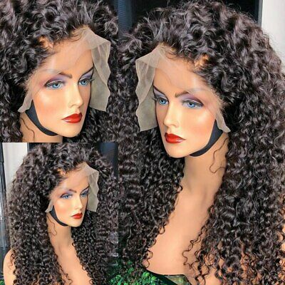 Wholesale vendors deep wave curly 100% hd full lace glueless human hair wigs for black women