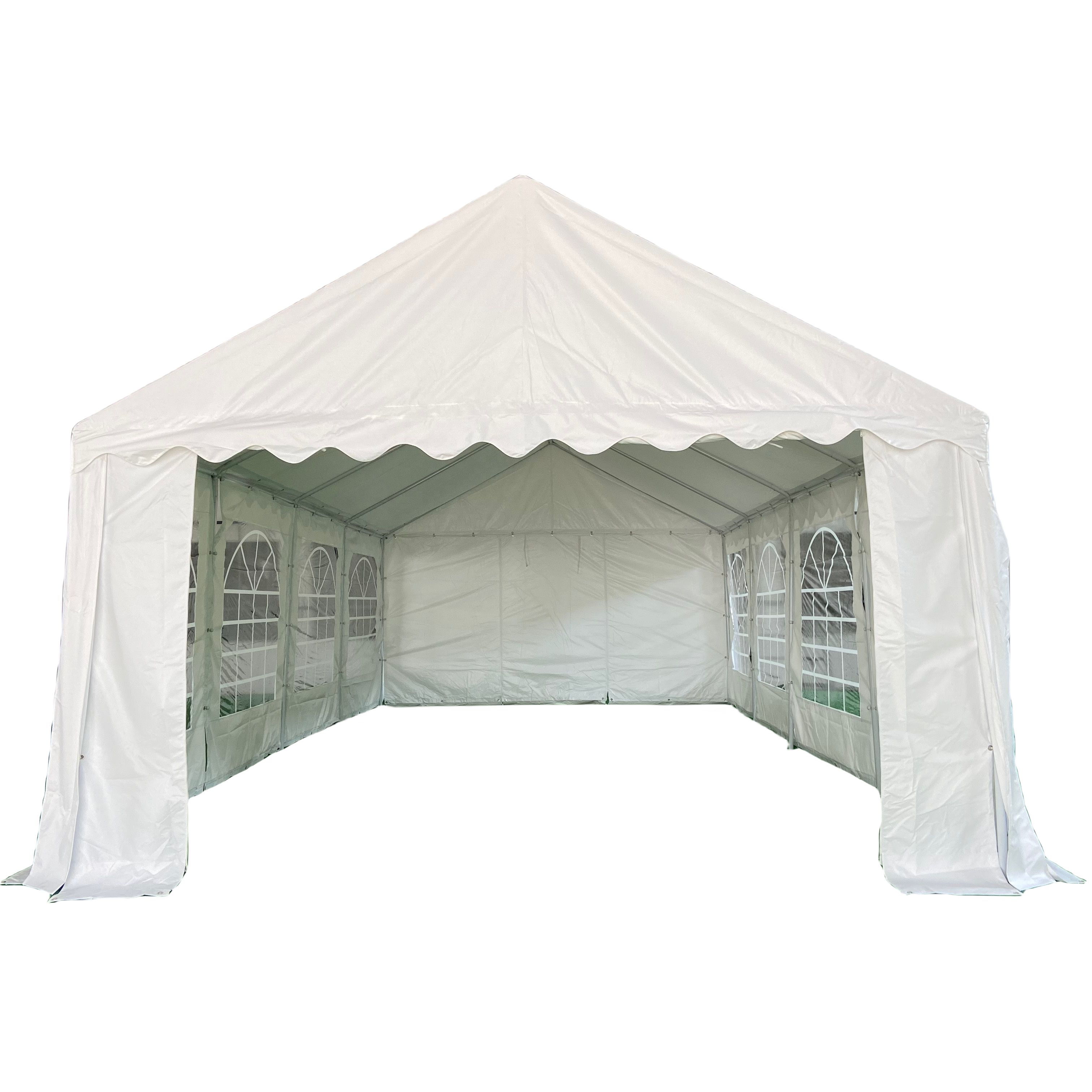 Galvanized Steel Pipe Outdoor Party Tent with Removable Sidewalls White Wedding Tent