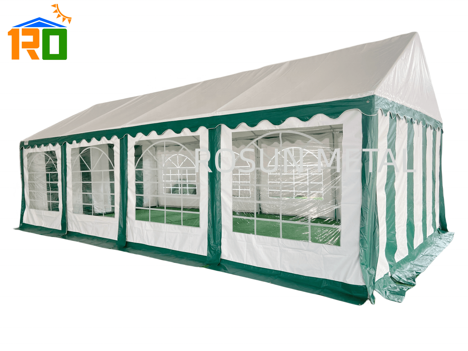 Galvanized Steel Pipe Outdoor Party Tent with Removable Sidewalls White Wedding Tent