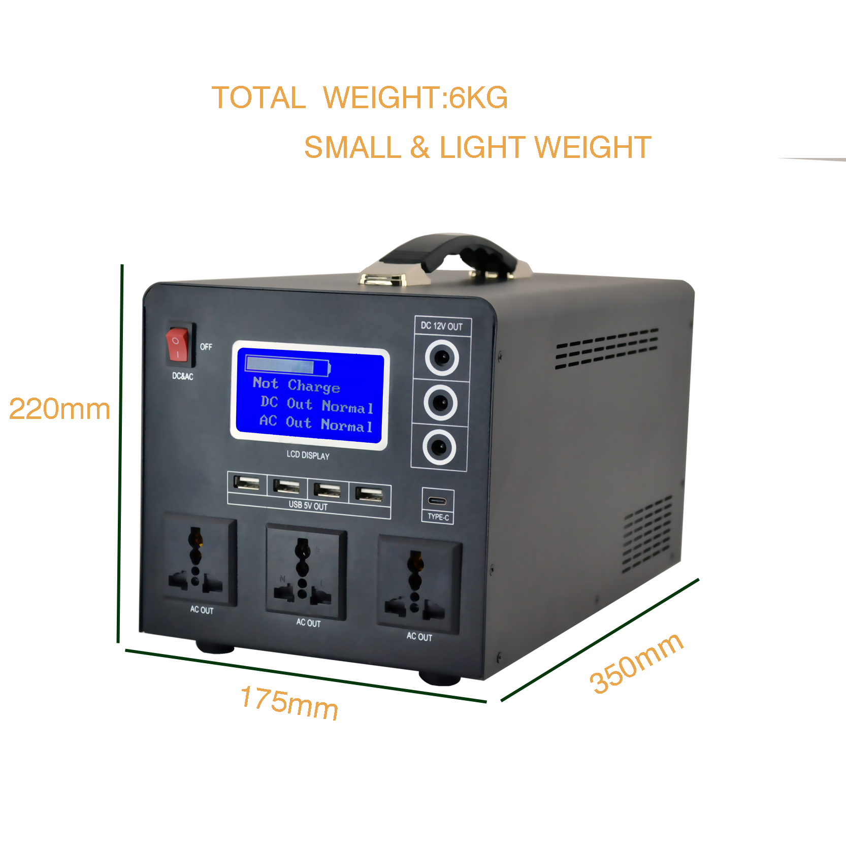 Economical Off Grid 300W  portable power station generator solar