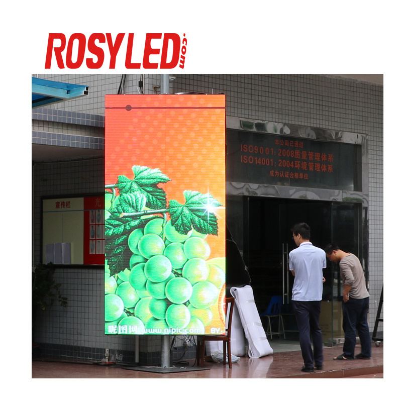 Top Quality Outdoor Waterproof Street Pole poster Billboard Video Wall Advertising Screen P2.5 P3 P4 P5 P6 LED Display