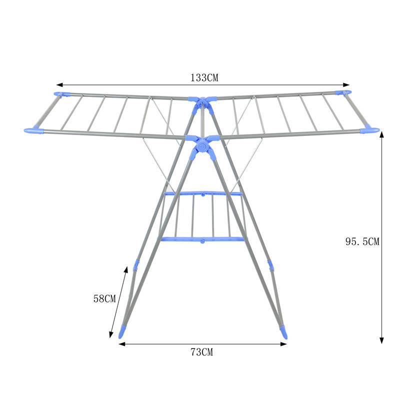 Thickened Collapsible Laundry Hanger vertical movable clothes drying rack outdoor showroom clothes hanger stand