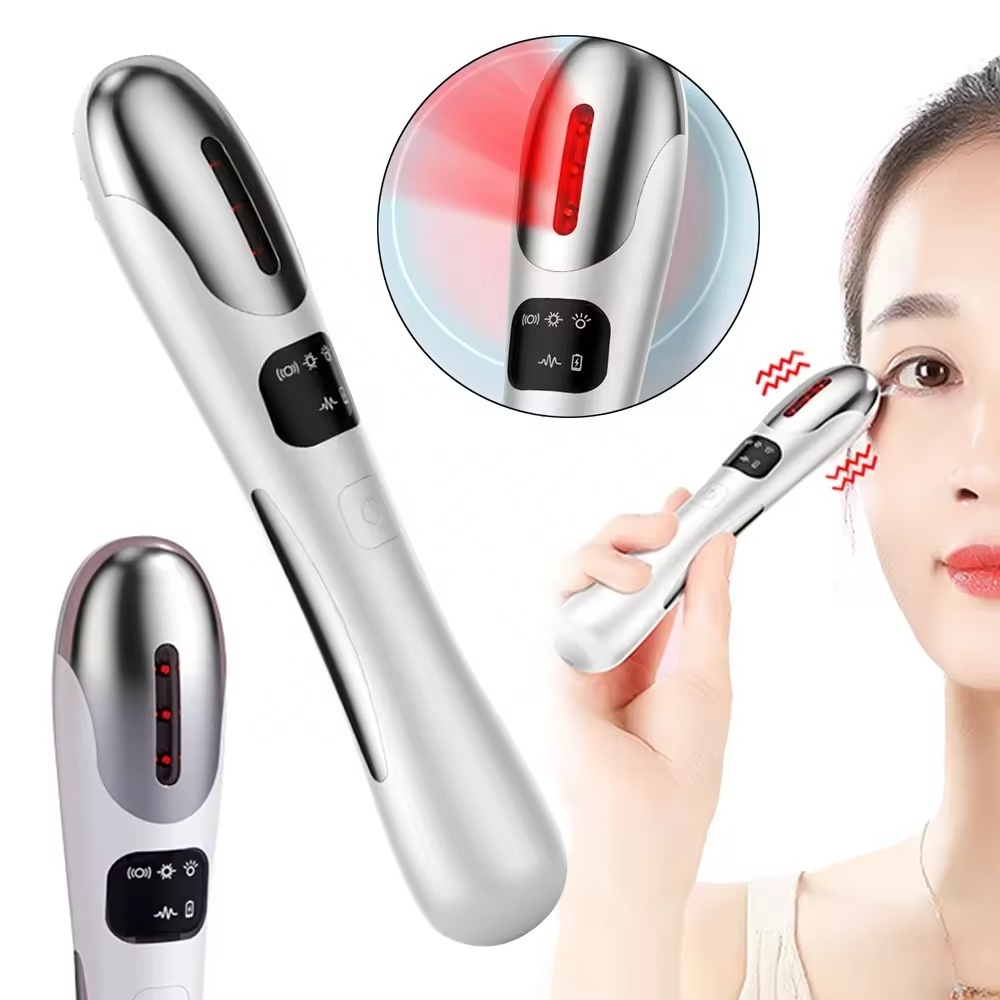 Anti-Aging Dark Circles Wand Rechargeable Vibration Face Massage Tool Face EMS Eye Massager Wand