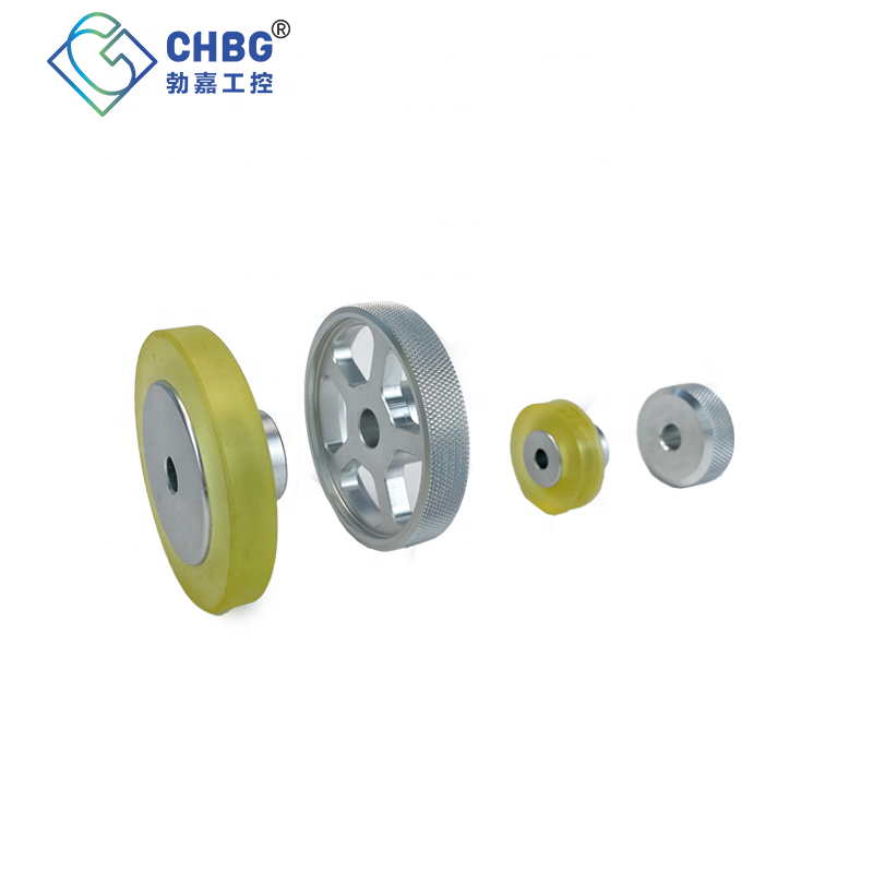 CHBG Hot Sale Aluminum Alloy rotary encoder meter wheel 250mm perimeter 8mm bore