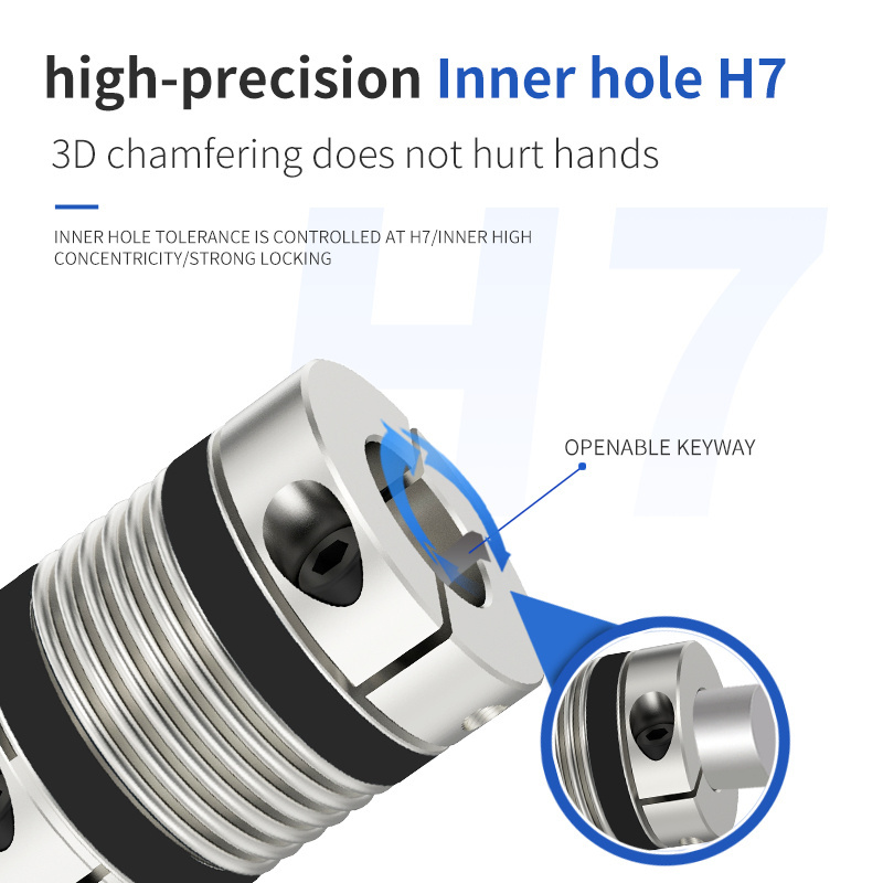 CHBG LB-B-D20L34  d4-10 M3 Encoder Bellow Shaft Couplings / Coupler - Power Transmission Parts