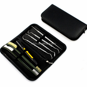 Gun Cleaning Set with Brushes & Double-Ended Picks gun cleaning hooks