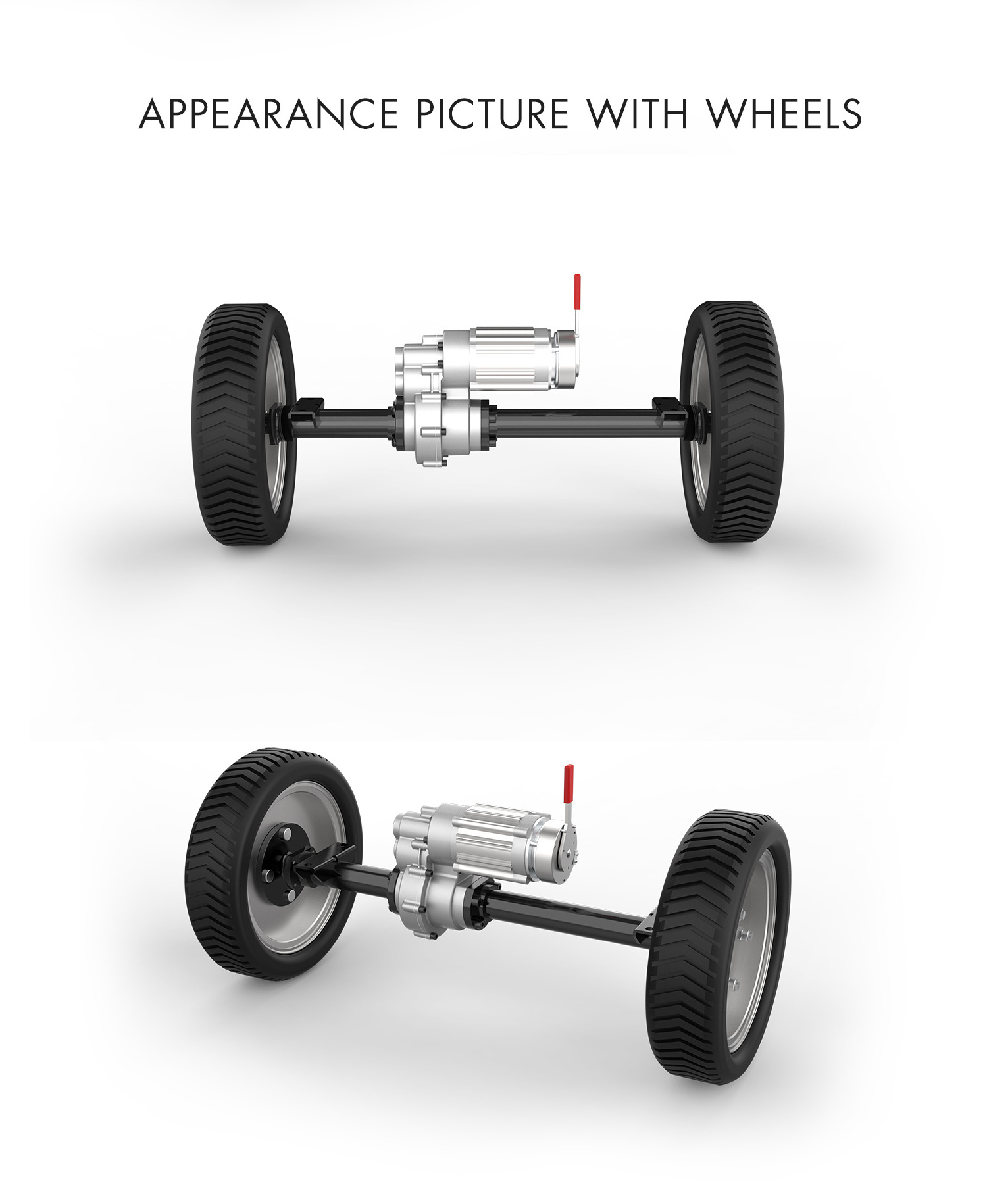 800W-1500W Electric Drive Brushless DC Motor Rear Axle Wheels 24V-48V Permanent Magnet Construction Transaxle Electric Bicycles