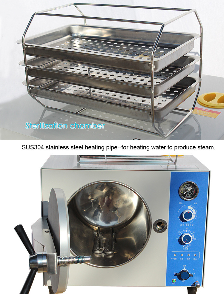 sale cheap  hospital used pulse vacuum drying autoclave dental class b steam sterilizer for nail salon