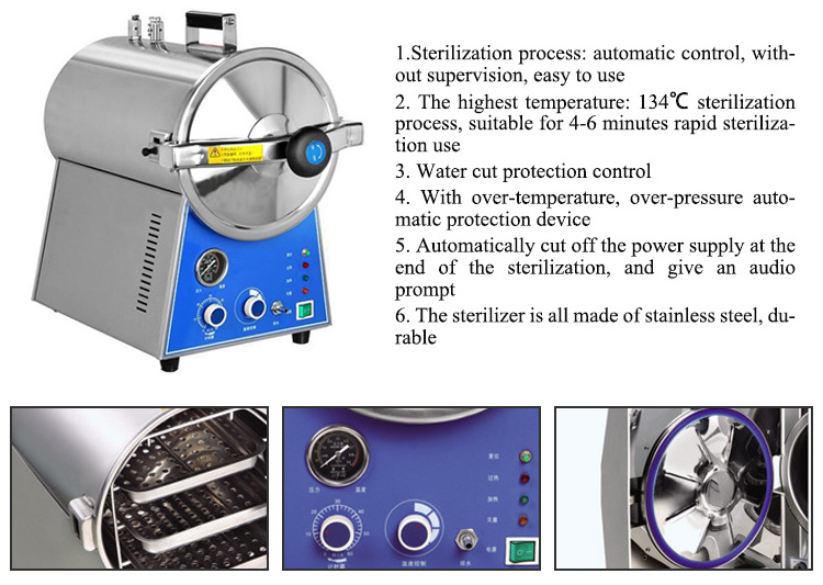 sale cheap  hospital used pulse vacuum drying autoclave dental class b steam sterilizer for nail salon