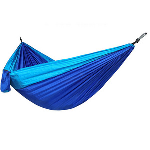 Hot selling Outdoor Portable Parachute Nylon Camping Hammock Hiking gear Folding hammock tent