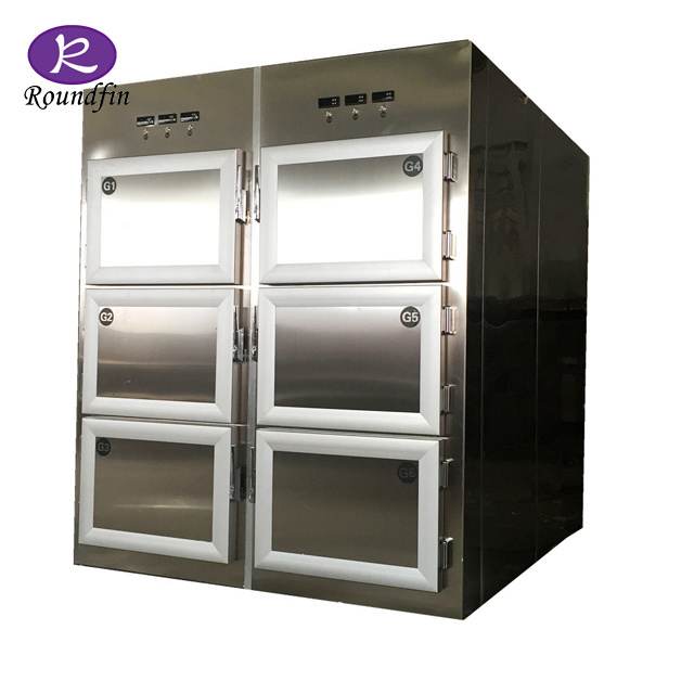 Funeral cold storage mortuary body refrigerators stainless steel cadaver freezer