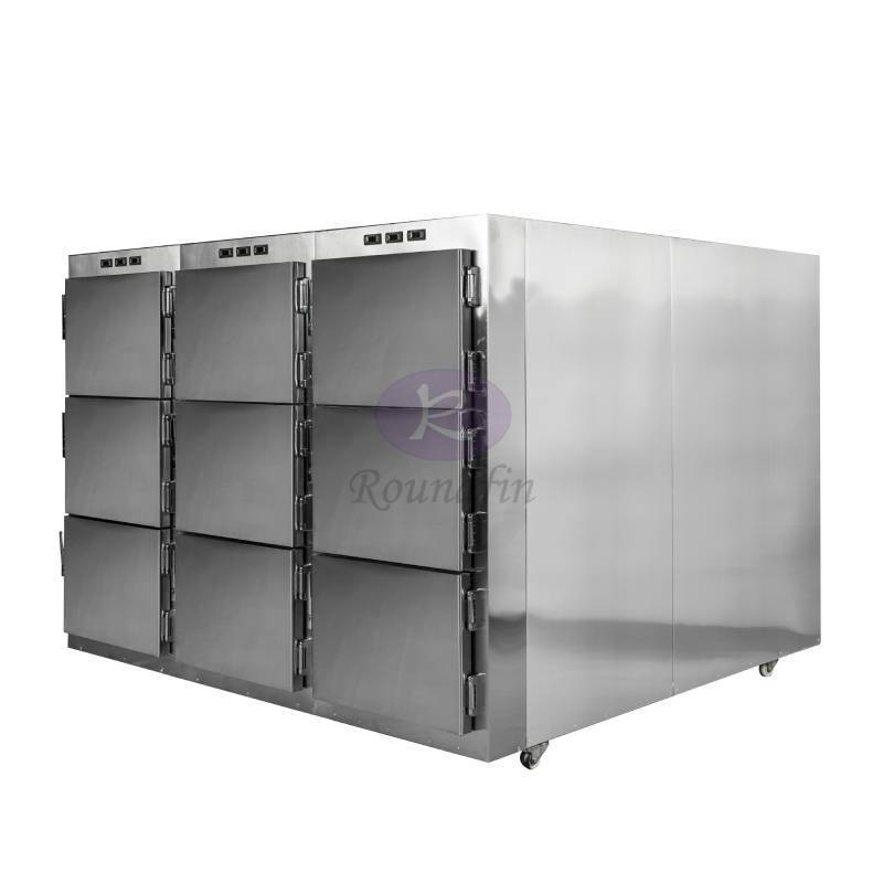 Morgue freezer mortuary body refrigerate mortuary storage 9 rooms mortuary body refrigerators