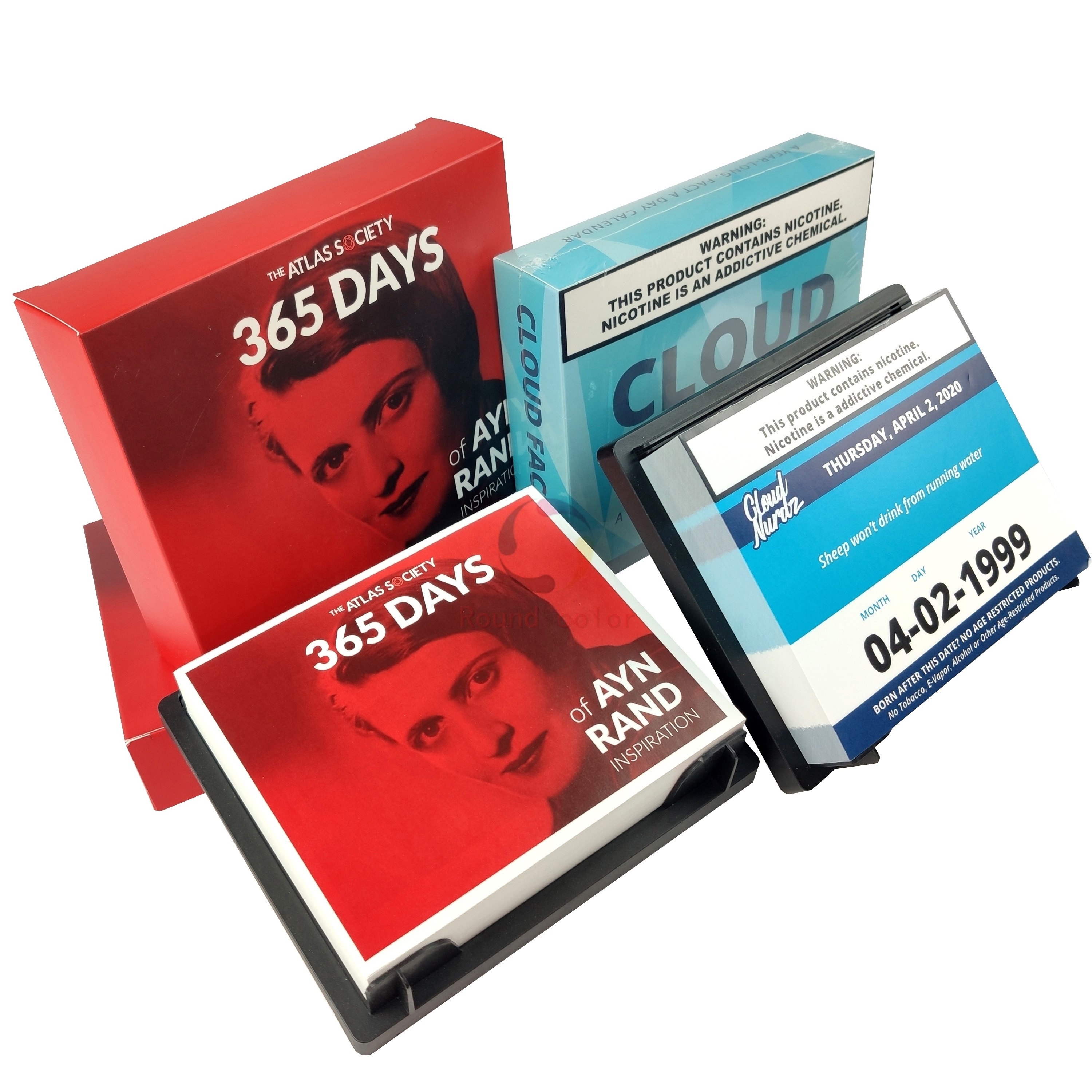 Easy tear off 365 days page a day calendar printing with shipping box