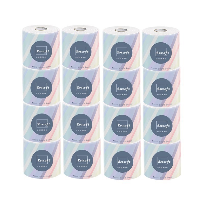 Factory Directly Sale 6 Ply Eco Friendly Custom 48 Rolls Make Your Own Logo Bathroom Toilet Tissue Paper