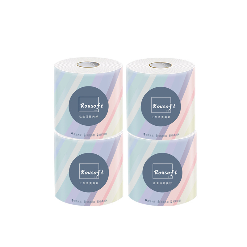 Factory Directly Sale 6 Ply Eco Friendly Custom 48 Rolls Make Your Own Logo Bathroom Toilet Tissue Paper