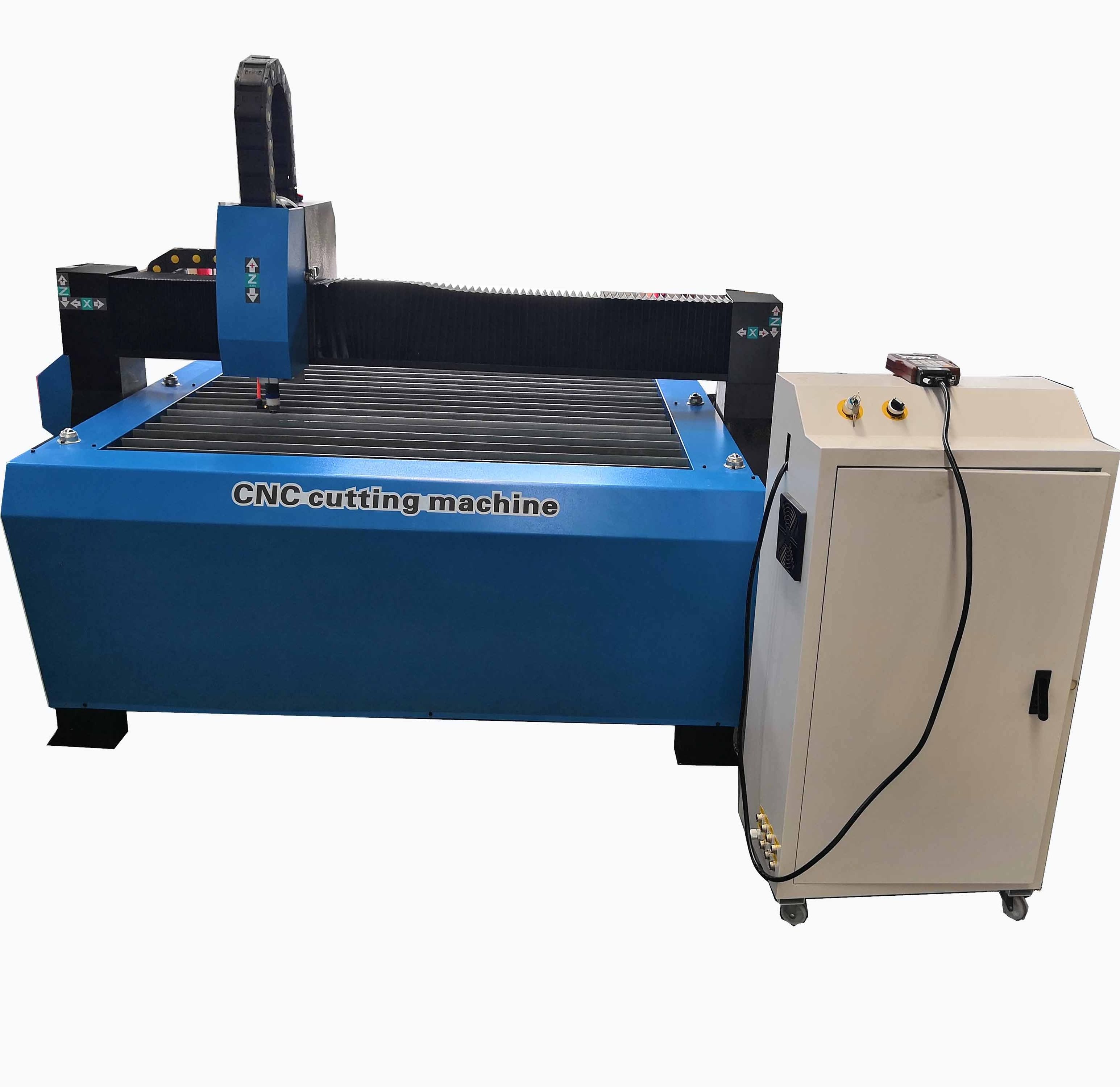 water pray steel cutting machine for steel sheet with 63A Huayuan plasma powersupply