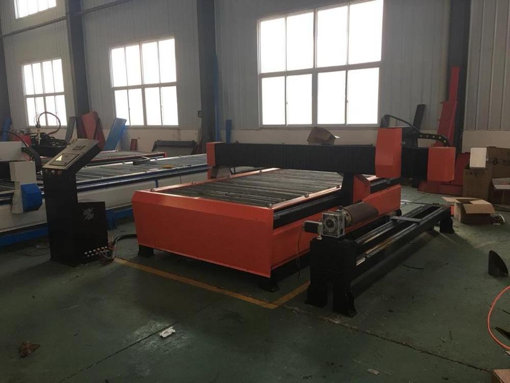 water pray steel cutting machine for steel sheet with 63A Huayuan plasma powersupply