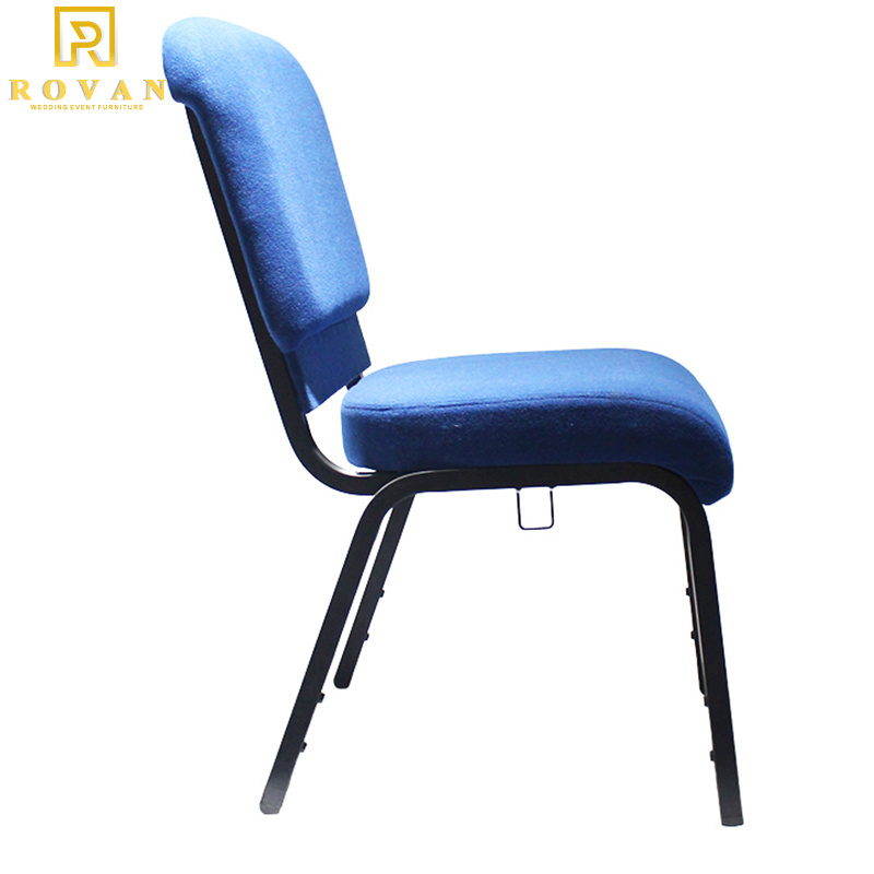 Useding Cheap metal church chair wholesale upholstered used auditorium rental wedding chairs for church