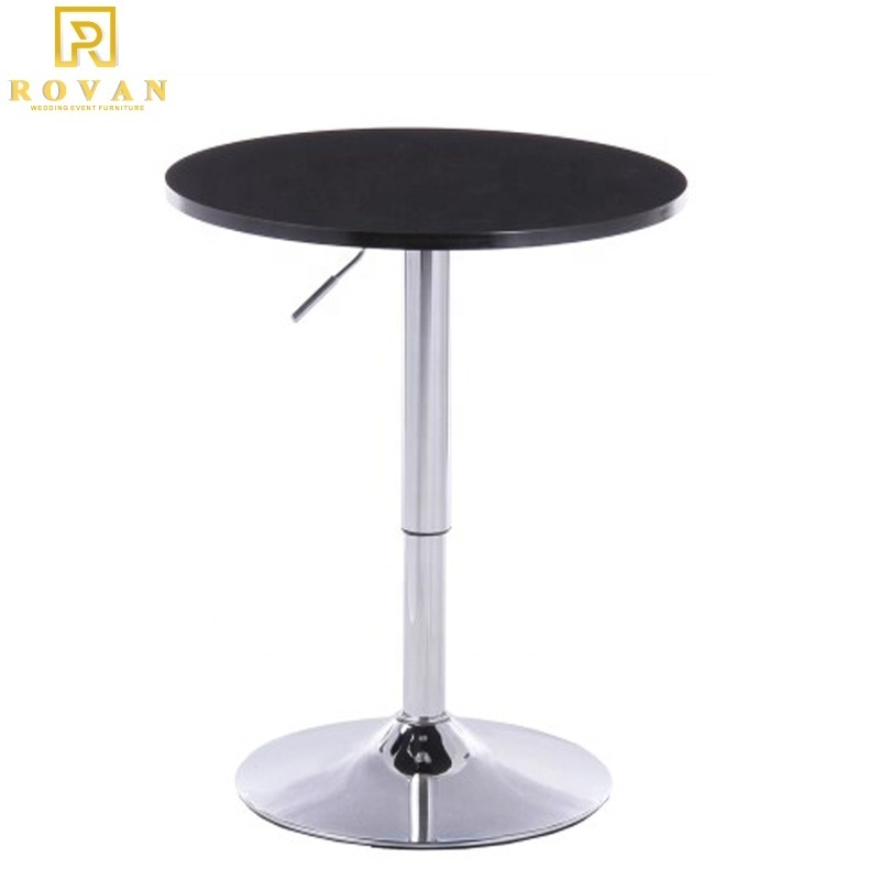 Wholesale Cheaper Adjustable Coffee Dining Table Bar Cocktail Table for Sale Wedding Event Modern Commercial Furniture 15kgs/pcs