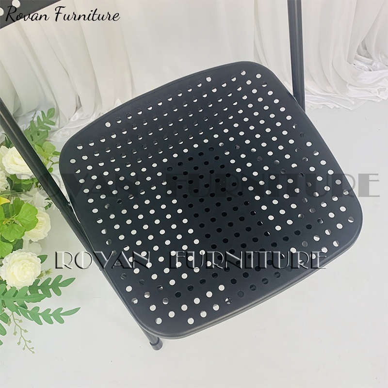 wholesale small foldable outdoor black wimbledon resin target folding chairs for events wedding party used for events for rent