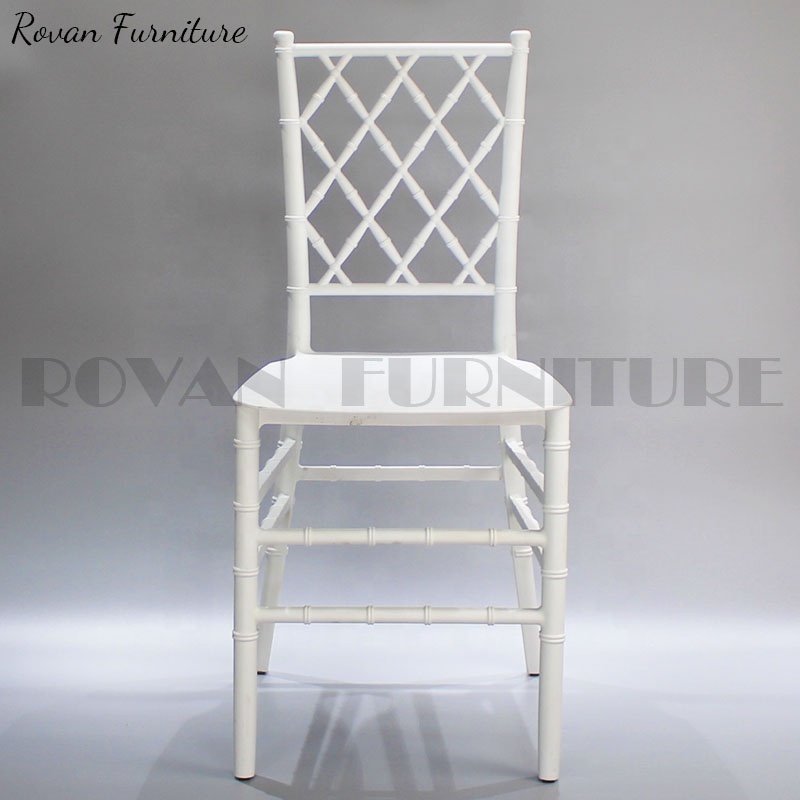 Factory Plastic Resin mesh  Chiavari Chair Gridding Monoblock Tifany Dining Chairs Dining High Quality Resin Clear Tiffany Chair