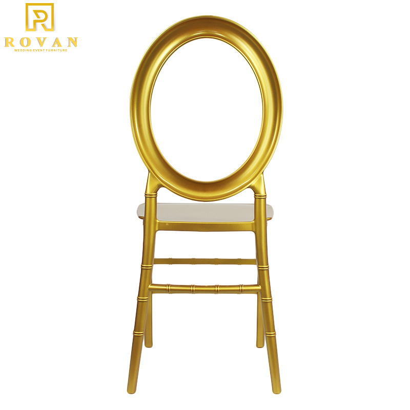 Resin Plastic Acrylic Stackable Chair 2023 New Used for Event Round Back Wedding Design Wholesale White Dining Chair Modern