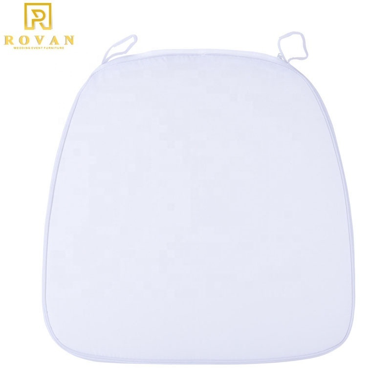 Good quality high density sponge wedding chiavari dining chair pads tiffany chair cushions for sale