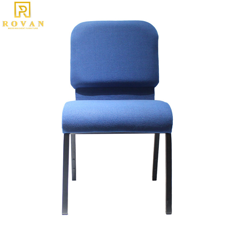 Useding Cheap metal church chair wholesale upholstered used auditorium rental wedding chairs for church