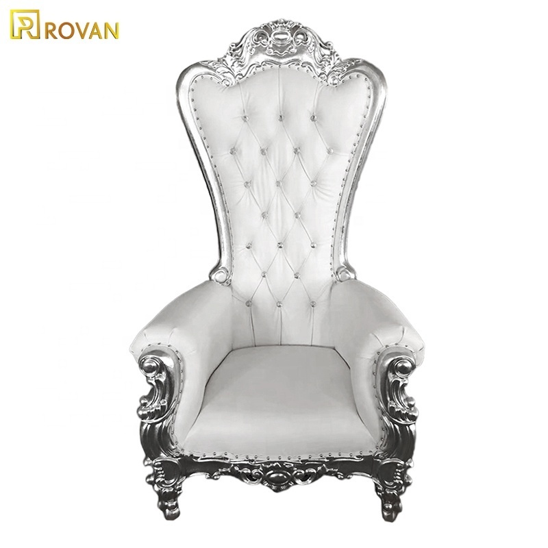 king and queen high back cheaper pink king sliver throne chairs high back royal luxury wedding chair for groom and bride