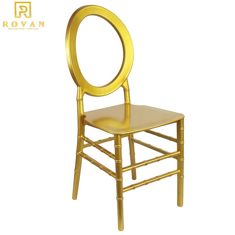 Resin Plastic Acrylic Stackable Chair 2023 New Used for Event Round Back Wedding Design Wholesale White Dining Chair Modern