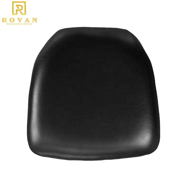 wholesale hard and soft cushion PU Leather  with plywood pad wedding outdoor for chiavari chair and event chair