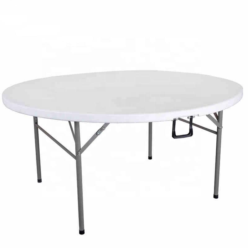 Plastic Folding Table Outdoor Wedding  6 Ft Table Chairs Round Used for Banquet Dining Modern Plastic Table