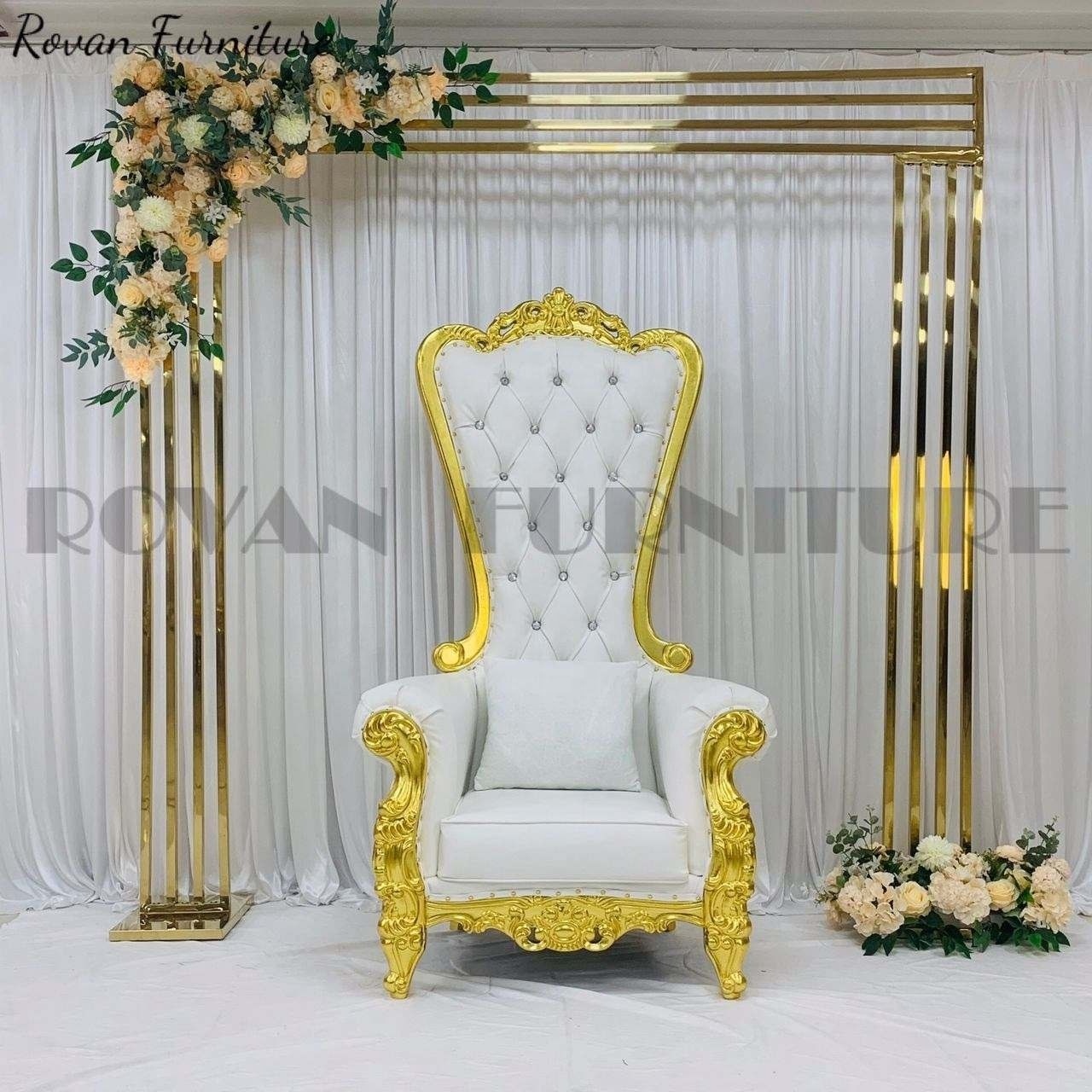 king and queen high back cheaper pink king sliver throne chairs high back royal luxury wedding chair for groom and bride